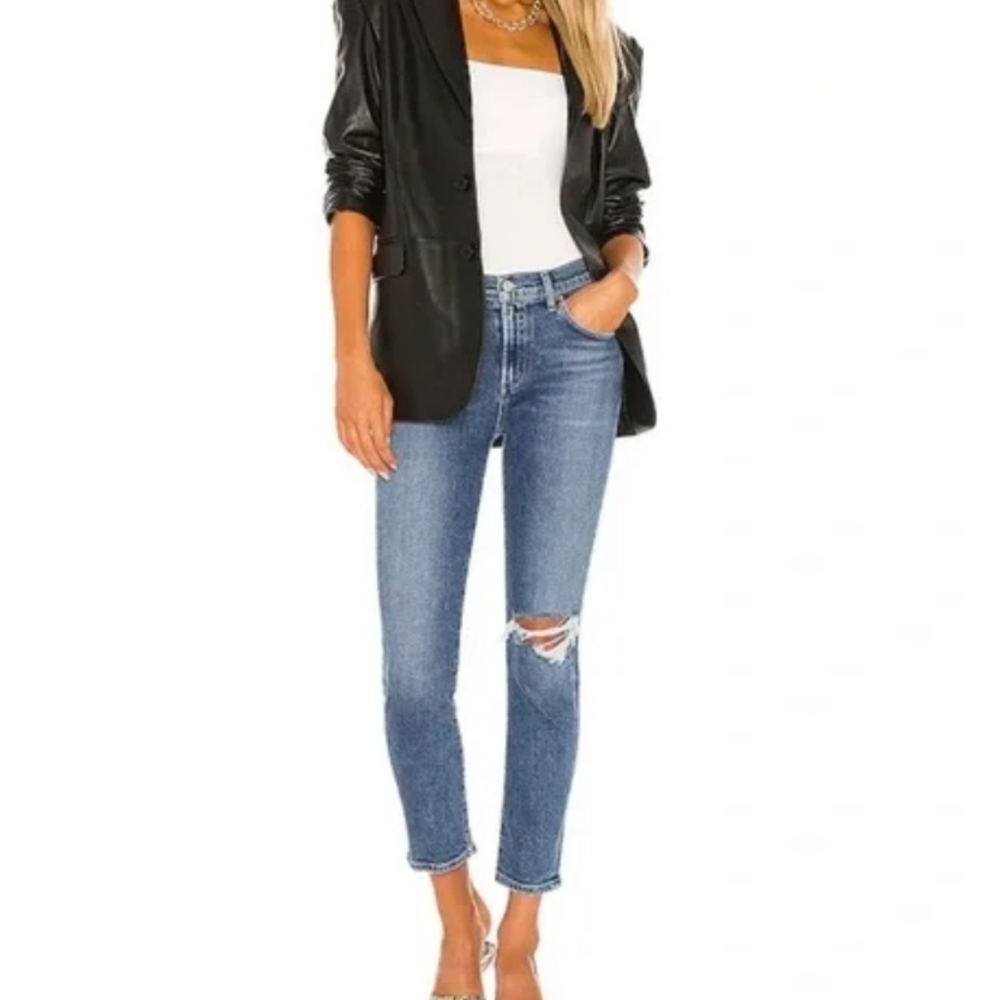 AGOLDE Distressed Toni Straight Leg Jeans - 29